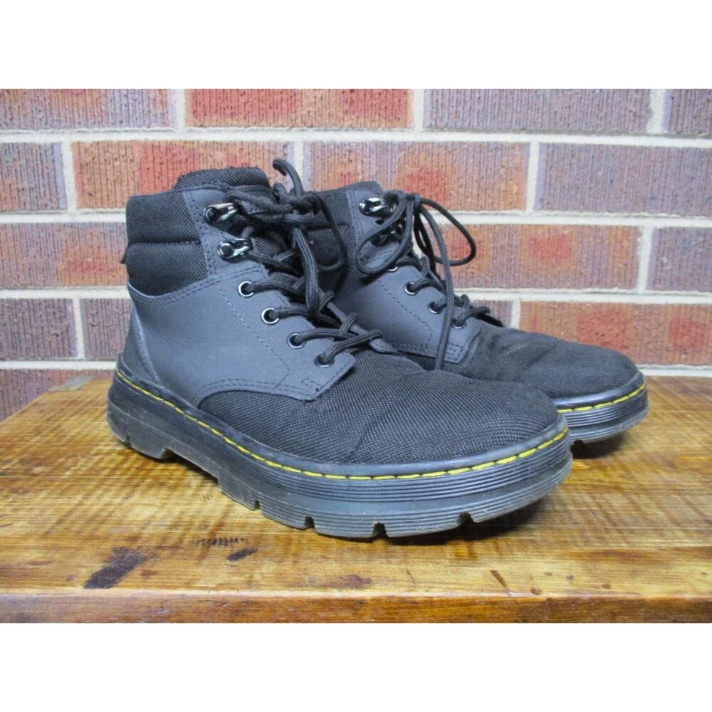 Dr. Martens Mens 8 Rakim Utility Chukka Boots Black AirWair Shoes Womens 9